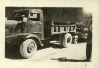 Grandpa's Walter truck pullling a grader